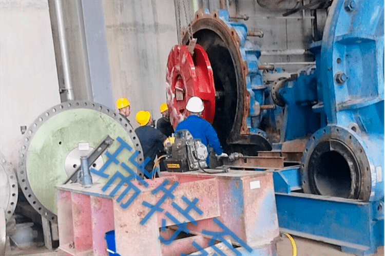 客戶(hù)渣漿泵應(yīng)用現(xiàn)場(chǎng)指導(dǎo)維修